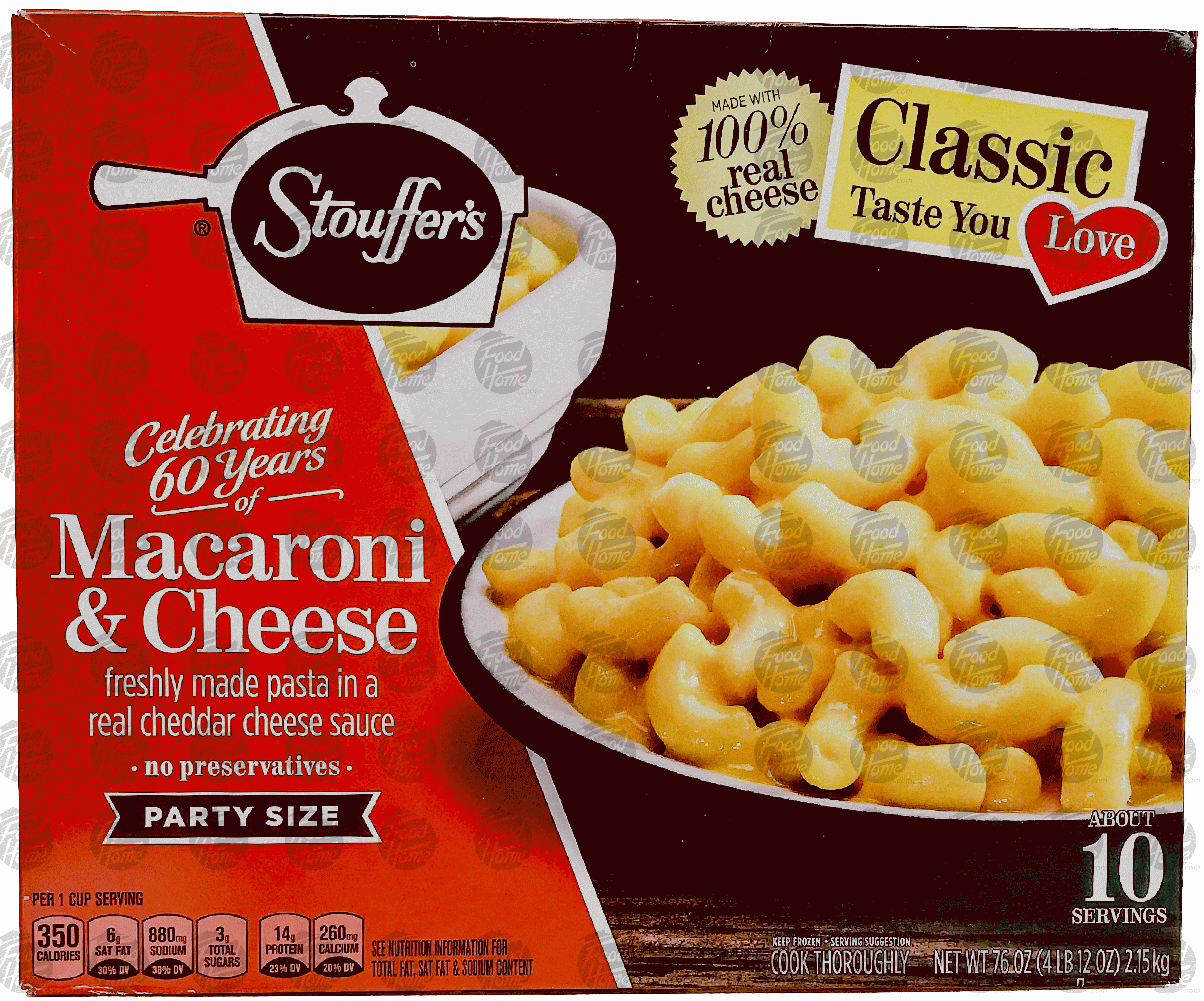 Stouffer's Classic Dinners Party Size macaroni & cheese Full-Size Picture